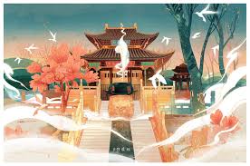 昆明金殿 线上教学案例 插画 商业插画 特浓tn 原创作品 站酷 zcool illustration art asian art art inspiration