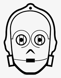 This science fiction film enables the r2d2 is a fictional robot character and c3po known to be humanoid robot, are the systematic droids from the star wars movies. C 3po Coloring Page C3pio Stencil Transparent Png 1000x1000 Free Download On Nicepng