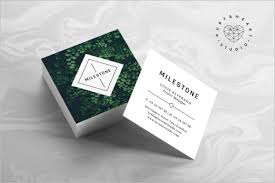 Stand out from the crowd. 53 Square Business Card Templates Free Psd Word Designs