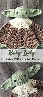 Make A Cute Baby Yoda Lovey Lovey Pattern Crochet Lovey Crochet Projects