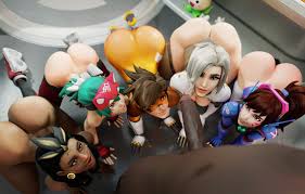 overwatch, overwatch 2, d.va, illari (overwatch), kiriko (overwatch) - Rule  34 World