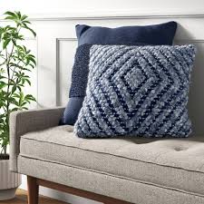Each pillow has a cover made from 100% cotton. Blue Throw Pillows Target