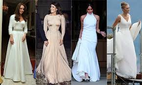 Royal Brides And Their Evening Wedding Reception Dresses News Break Royal Brides Second Wedding Dresses Wedding Reception Gowns