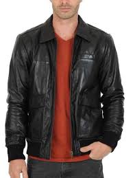 Pin On Mens Leather Bomber Jacket