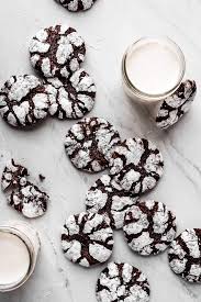 When i started baking these holiday my daughter, kelly and i just finished making about 200 cut out sugar cookies of various recipes; Fudgy Chocolate Crinkle Cookies Garnish Glaze