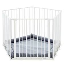 Scandinavian Pet Park A Kid Multi Functional 5 Sided Pentagon Shape Extra Wide Metal Pet Playpen Play Yard With Cushioned Mat White Target