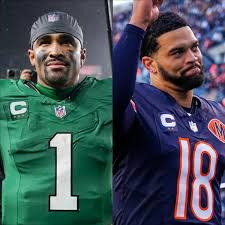 Who has a higher CEILING? 🤔 Jalen Hurts or Caleb Williams #NFL | #Football  | #Sports | #Philadelphia | #Chicago