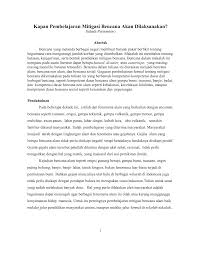 (1) masyarakat tangguh bencana hendaknya. Pembelajaran Mitigasi Bencana 9 Mei
