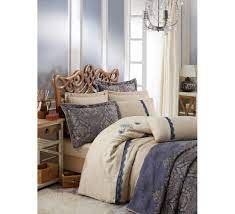 Custom bedding turns an ordinary bedroom into extraordinary. Platinum Double Bed Cover Duvet Cover Sets Instanbul Home Collection