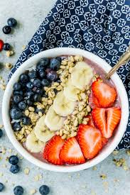 Fresh fruit (berries, banana, cherries, orange, etc.) so if your smoothie bowl base is too thick, add some liquid ingredients. The Easiest Berry Smoothie Bowl Recipe You Ll Ever Make