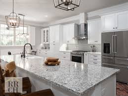 Waypoint Painted Linen Shaker Cabinets Quartz Counter Tops Stainless Steel Appliances Grey Subway Tile White Kitchen Design Kitchen Design Kitchen Remodel