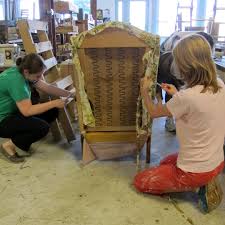 This may take a bit longer, to get all of the recliner parts properly covered, but the hemp sheet cover is really gorgeous and has a great rustic quality to it. Diy Upholstery Wing Back Chair Perennial