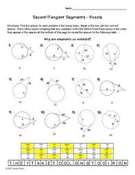 Circle worksheets contain finding radius and diameter, identifying parts of a circle, area, circumference, arc length and area of sector. Geometry Circle Theorems Secant And Tangent Segments Pu Circle Theorems Theorems Tangent