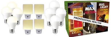 Miracleled 604156 Home Makeover Combo Pack 4 Bug Light Max Led Bulbs 4 Led Max Cool Bulbs 4 Led Bug Night Lights 12 Pack Yellow Whi Led Bulb Bulb Night Light