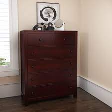 Set a small tv on top and watch easily from the bed. Petros Solid Mahogany Wood Tall Bedroom Dresser Chest With 6 Drawers