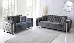 Here, your favorite looks cost less than you thought possible. Chesterfield Italian Design Tuxedo 3 Seater 2 Seater Sofa Set Plush Velvet Ebay