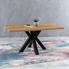 We use cookies to enhance your shopping experience. Metro Industrial Oak Small 1 6m Starburst Dining Table 4 To 6 Seater The Furniture Market