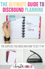 the ultimate guide to discbound planners i heart planners