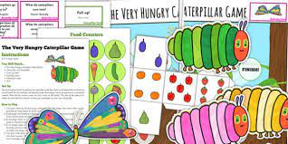 The very hungry caterpillar is a children's picture book designed, illustrated, and written by eric carle, first published by the world publishing company in 1969, later published by penguin putnam. Free Board Game To Support Teaching On The Very Hungry Caterpillar