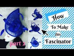 How To Make A Teardrop Sinamay Fascinator Part 2 Tutorial Video On Hat Making Youtube Fascinator Hat Making Hat Tutorial