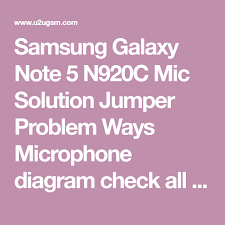 Samsung Galaxy Note 5 N920c Mic Solution Jumper Problem Ways Microphone Galaxy Note Galaxy Note 5 Samsung Galaxy Note