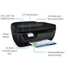 Position the page print side down on the front right corner of the scanner glass. Hp Deskjet 3835 All In One Ink Advantage Wireless Colour Printer Black Amazon In Computers Accessories