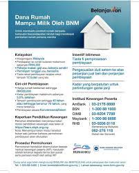 Bank negara malaysia (bnm) mengumumkan penubuhan dana rumah mampu milik (dana) berjumlah rm1 bilion untuk membantu pembeli rumah daripada kumpulan berpendapatan rendah di seluruh negara bagi membiayai pembelian rumah pertama mereka. Haniza Talha Dana Rumah Mampu Milik Bnm Saya Menerima Facebook