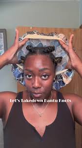Very Classy, Very Demure 🎀✨ #naturalhairstyles #protectivehairstyles  #blackgirl #4chair #bantuknots #4c #tutorial #hairinspo #naturalhair