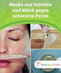 Hydrolysiertes kollagen, das aus dem bindegewebe verschiedener tierarten, vor allem schweinen und rindern. Maske Aus Gelatine Und Milch Gegen Schwarze Poren Gelatine Maske Masken Mitesser Entfernen Gelatine