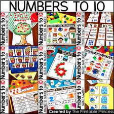 Kindergarten Math Numbers To 10 Numbers 1 10 Bundle