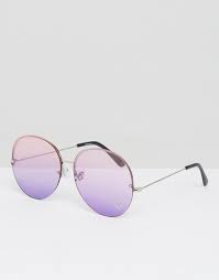 Opticien en ligne, agréé sécu & mutuelles. Asos Lunettes De Soleil Rondes Oversize Sans Monture Avec Strass Et Verres Couleur Ocean Asos
