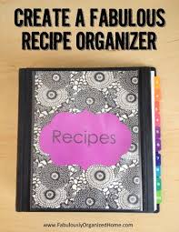 Start A Recipe Binder Include The Tried And True And Find Some New Repetitive Menus Will Be No M Recipe Organization Organization Fabulously Organized Home