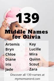Middle Names For Olivia 139 Elegant And Unique Ideas For Your Baby My Mom S A Nerd
