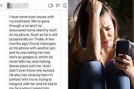 Actually, here's a better question: Advice This Woman Caught Her Boyfriend Using Tinder And Talking To Girls Should She Dump Him