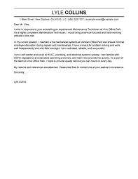 Why you are a good review committees often use motivation letters to narrow down their pool of applicants. Maintenance Technician Cover Letter Examples Livecareer