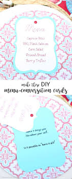 Personalize the message on your card. Easy Diy Layered Menu Cards With Cricut Menu Cards Diy Menu Diy Party
