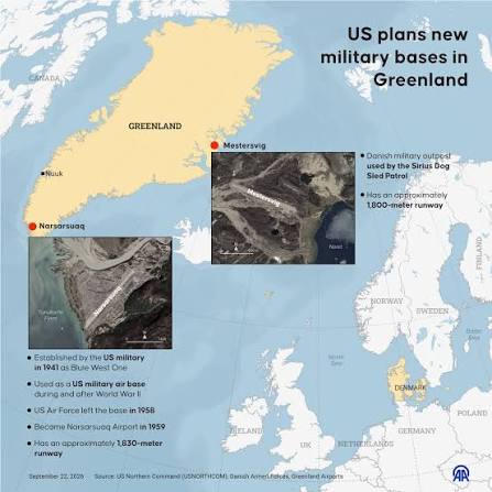 US plans to establish 2 new military bases in Greenland: Report