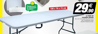 La table de massage et la table à inversion elles aussi se déclinent en des tables pliables pratiques, durables et qui respectent votre budget. Offre La Table De Reception Pliante Chez Bazarland