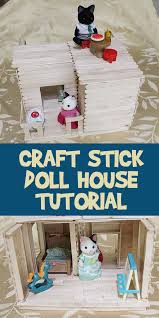 We also hope this image of popsicle stick house plans free 2 building popsicle house youtube can be useful for you. Craft Stick Doll House Tutorial Woo Jr Kids Activities