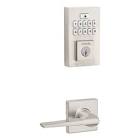 Hollis x SmartCode Satin Nickel Exterior Door Handle and Keyless Entry Door Lock De    9GLC92600-001 Weiser