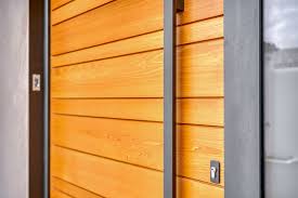 Porte D Entree Design En Bois Red Cedar Porte Entree Bois Bois Acier Bois