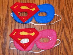 Inspired By Superman Or Supergirl Superwoman Felt Superhero Mask Costume Accessory Any Size Available Supergirl Superman Superhero