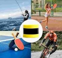 RKZDSR Grip Tape for Rackets & Fishing Rods - 5 Rolls Non-Slip,  Sweat-Absorbing, Durable Polyurethane Handle Wrap in Yellow, Blue, Black,  Red, Purple