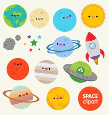 Maybe you would like to learn more about one of these? Space Clipart Commercial Use Digital Planet Graphics Cartoon Kawaii Planets Asteroid Moon Spaceship Digital Clip Ar Clip Art Kawaii Planet Cute Illustration