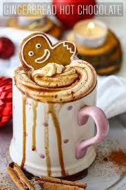 Gingerbread Hot Chocolate Recipe Happy Foods Tube Recipe Hot Chocolate Recipes Holiday Hot Chocolate Recipes Hot Drinks Recipes