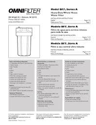 Omnifilter Rs6 Installation Guide Manualzz Com
