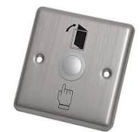Exit Switch | 3-Port Design|Size:86x86mm | Touch| Stainless Steel| Wired  -Access Control