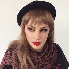 Taylor silicone mask with makeup