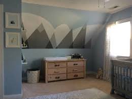 Check spelling or type a new query. Baby Nursery With Mountain Mural Painted On Slanted Walls Slanted Walls Woodland Kids Room Colorful Kids Room
