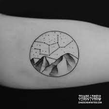 Four basic elements viz., water, air, fire and earth is another reason that makes it indigenous tattoo. Zodiac Sign Above The Mountains Tattoo Studio Munchen Chaos Crew Tatowierer Munchen